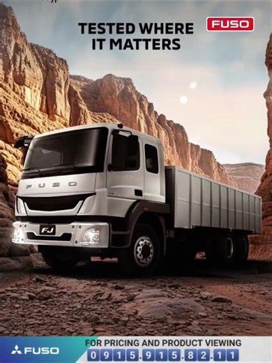 🚛💨 #Power. #Reliability. #Efficiency.The #FUSOFJ is built to handle the toughest jobs