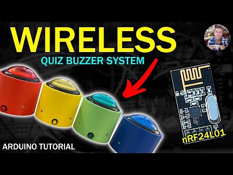 Wireless Quiz Buzzer System using Arduino, nRF24L01 and TP4056 lithium battery charger