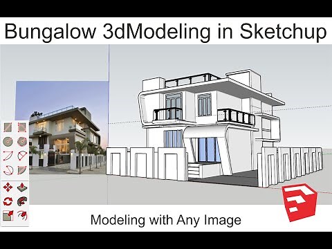 Complete Bungalow 3dModeling in Sketchup
