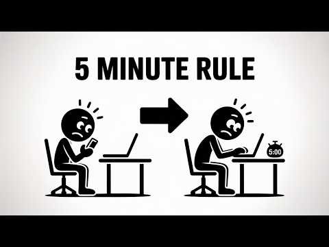 The 5-Minute Rule to Beat Procrastination Instantly | Simple Psychology Trick to Get Started