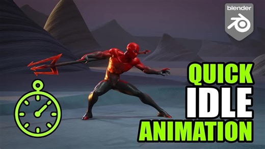 【中字】Blender 快速制作idle动画技术分享