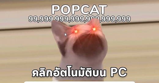 วิธีการทำ ออโต้คลิก Popcat.click ในคอม