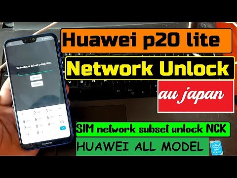 Huawei P20 Lite Network Unlock || SIM network subset unlock NCK - Huawei SIM UNLOCK CODE