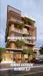 Blender 5.0 - Render Scane Exterior | Visualisasi Arsitektur