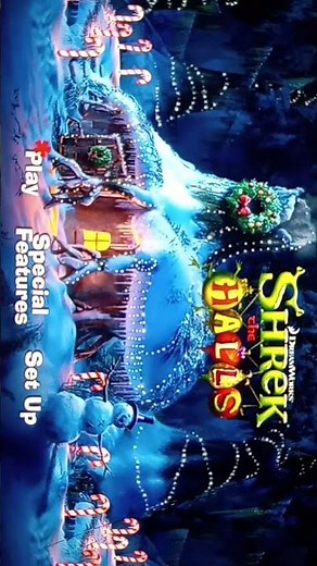 Shrek the halls DVD menu