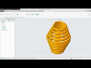 Creo: Curved and Normal Spring | Fully Explained | Helical Sweep | designing Software