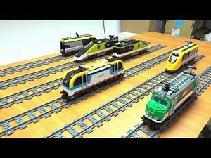 6 Self-Driving Locos in Multi-Track LEGO Train Action! 🚄