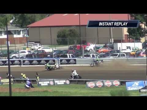 Springfield Mile Lap One, Turn One Crash