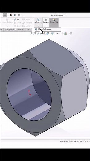 Design a Blind Nut in SolidWorks | Quick Tutorial