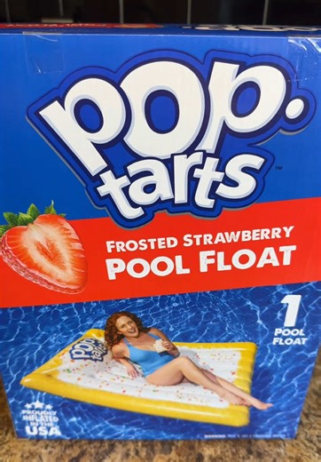 Pop-Tarts Pool Tanning Float - 5.5 Feet Tall Frosted Strawberry Design for Pool Parties Beach Outings & Backyard Barbecues Puncture Resistant Durable Eye Catching #tiktokshopcreatorpicks #tiktokshopjumpstartsale #tiktokshopstockup #fanfavoritedeals #poptarts