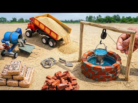 DIY Mini Tractor Model for Building a Self-Sufficient Bricks Water Well | Science Project