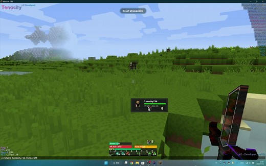 Minecraft Tenacity client edited 【对exhibition的拙劣模仿ArmorHUD】