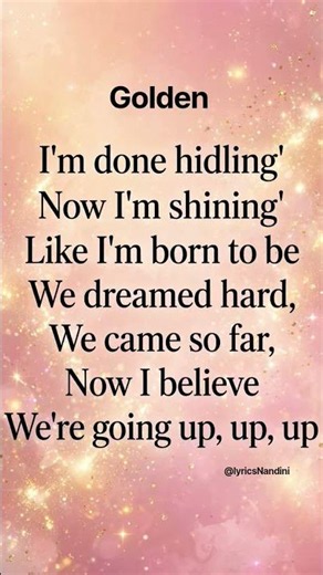 K-pop Demon hunter - Golden (lyrics) #kpop​ #huntrix​ #kpopdemonhunters​ #golden​ #lyrics​ #shorts​