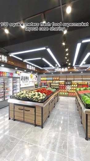 130 Square Meters Fresh Food Supermarket Layout Guide