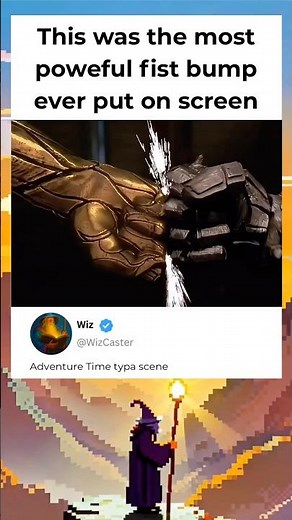 This was the most poweful fist bump ever put on screen 👊