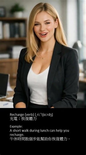 多益單字主題:壓力管理與心理韌性 Recharge TOEIC Vocabulary #TOEIC #english #shorts #learning #多益