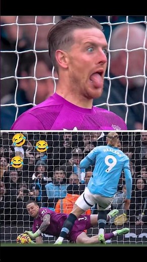 Pickford's funny penalty save against Haaland