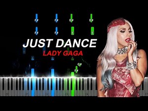 Lady Gaga - Just Dance Piano Tutorial