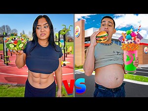 Eating the HEALTHIEST & UNHEALTHIEST Fast Food!