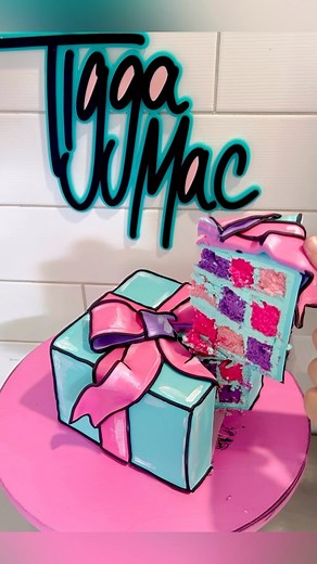 9.1M views · 756K reactions | HAPPY BIRTHDAY TO MEEEE! // Obsessed with how this one turned out! Can’t believe I’m going to be 35 tomorrow! // Merry Christmas everyone! #tiggaMac #cakevideo #okeidokie #cartooncake #cakevideos #caketrends #cartooncakes #opticalillusion #cakedecorating #cakedecorator #cakes | Tigga Mac | Facebook