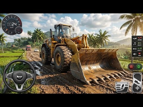 Caterpillar Wheel Loader Extreme Mud Off-Road Map 😱 | Bus Simulator Indonesia Gameplay