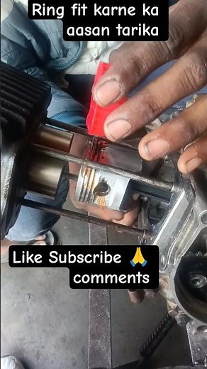 Ring Piston Fitting Ka Aasan Tarika |Bike Engine Repair Step by Step Guide! Mechanic Tips#shortsfeed