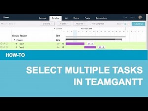 How To Select Multiple Tasks in TeamGantt