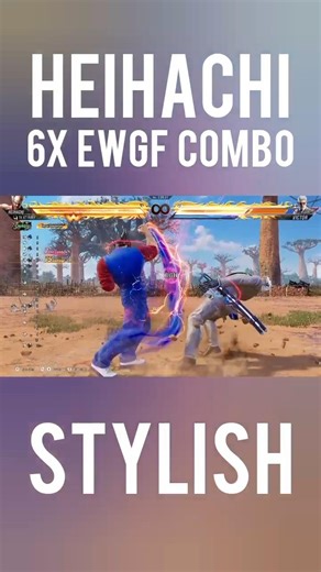 Heihachi's 6X EWGF New Style Combo