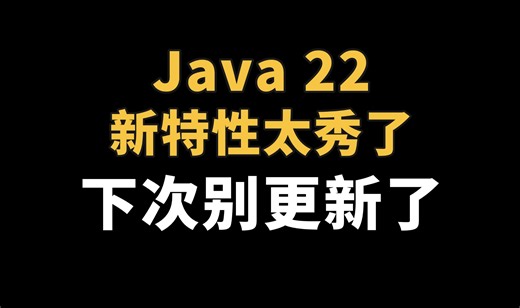 Java 22真的太秀了，拜托官方下次别更新了。没必要学Python、Go他们。做Java8挺好的 🐶 | 最新版Idea上手体验