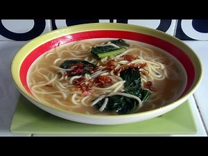 How to Make and Recipe for Boiled Noodles or Noodle Soup