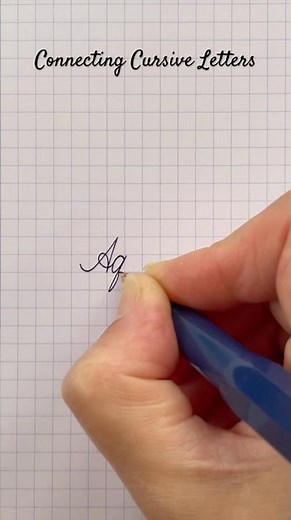 How to Connect Cursive A to q | Connecting cursive letters | cursive handwriting