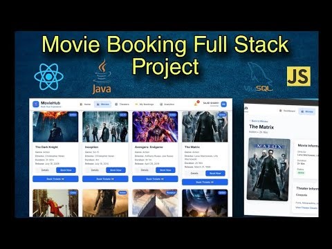 Learn & Build Java Full Stack Movie Ticket Booking Project Using Spring, React, MYSQL, Redux Toolkit