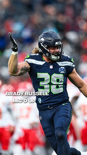 "You just like the big truck up there." 🤣 Brady Russell Full Mic’d Up » shwks.com/59alq08s | Seattle Seahawks