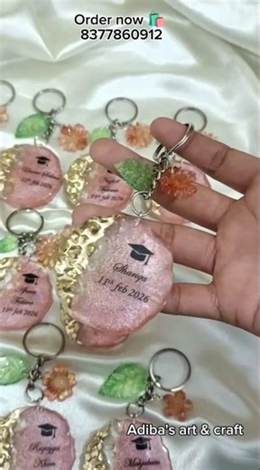 11 customized resin keychains were specially made to celebrate a beautiful mi— Graduation Day 🎓✨