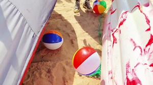 Beach Ball 12 Pack - 12'' Inflatable Beach Balls for Kids Bulk, Swimming Pool Toys Beach Toys for Summer Water Games, Hawaiian Tropical Theme Party Decorations Favors Supplies