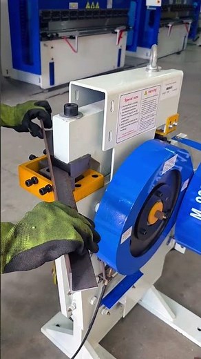 Angle Cutting, Punching and Notching. All-in-one machine #ironworker #fabrication