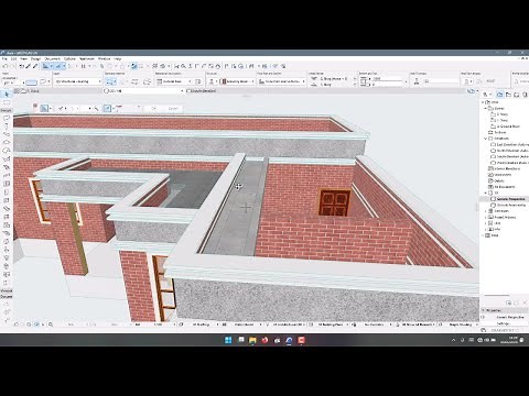Hidden Roof Design ArchiCAD For Beginners Part 6 How to Design Concrete Gutters For A Contemporay