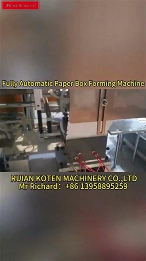 Fully Automatic Multi-compartment Paper Box Forming Machine