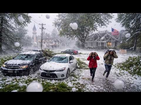 Chaos in Miami, Florida! Brutal Hail Storm Destroys Homes & Cars