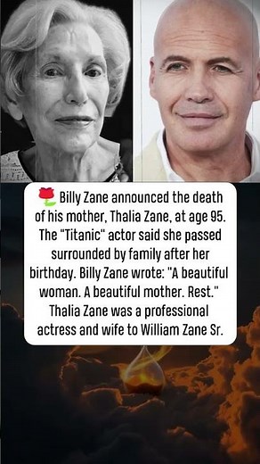 Billy Zane's Farewell to His Mother at 95 #news #hollywood #Cinema #history
