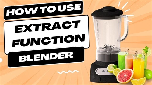 How to Use a Blender Extract Function