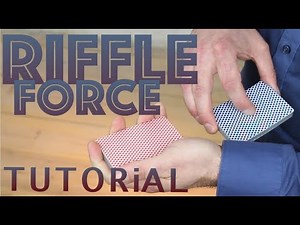 Card forcing TUTORiAL RIFFLE FORCE | best card forces in card magic tricks revealed