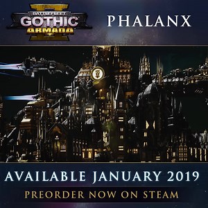 One of the greatest battle stations of the 41st Millenium, the Phalanx operates as homeworld, space station, and devastating weapon of war for the Imperial Fists chapter of the Space Marines. | Battlefleet Gothic: Armada