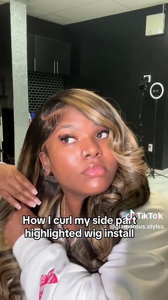 Bombshell Curls Tutorial for Side Part Styles