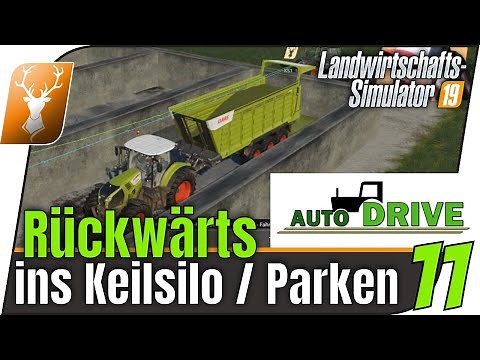 LS19 Mod Auto Drive: Tutorial für Anfänger 11 // AutoDrive fährt Rückwärts // Rückwärts ins Keilsilo