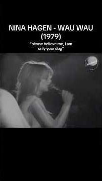 NINA HAGEN to the audience : "I'm your dog" 1979 #ninahagen
