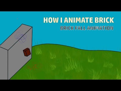Krita Animation for Beginners | Brick Drop Exercise