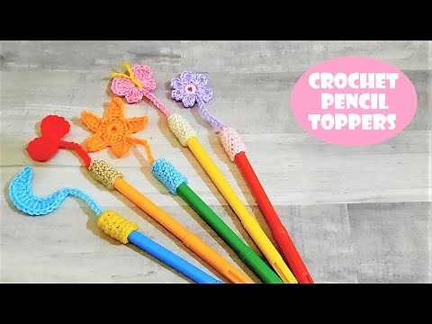 Crochet Pencil Toppers | Scrap Yarn Crochet | Crochet WIth Samra
