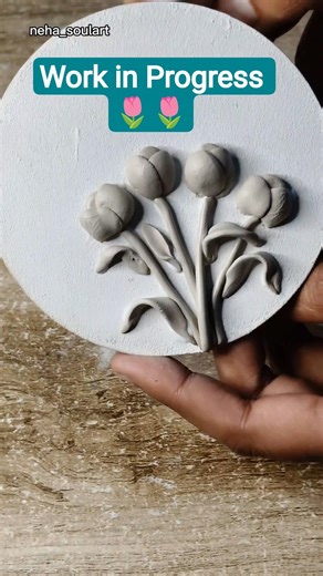 Fridge Magnet Lippan Art | Work in Progress 🤗🙂💙❤️🌷