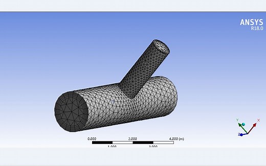 ANSYS Mesh案例——交叉管（T型管）网格划分